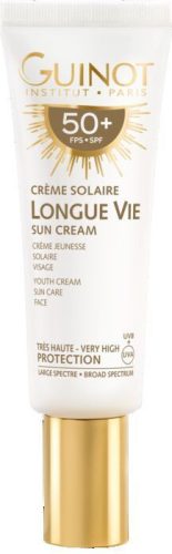Guinot Longue Vie SPF 50+ - Fiatalító fényvédő arcarckrém extra magas fényvédelemmel 50 ml