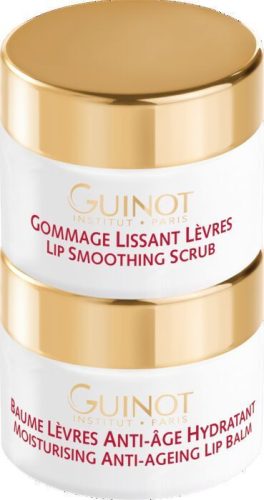Guinot Lip Perfect - Ajakradír és tápláló balzsam szett a sima és puha ajkakért 2x7 ml