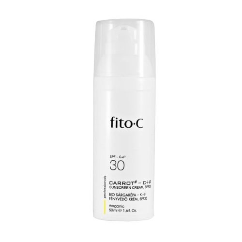 fito.C - Carrot -  C+P Sunscreen Cream, SPF 30 - Bio Sárgarépa - K+F Fényvédő Krém, SPF 30, 50ml - fizikai és kémiai fényszűrűkkel